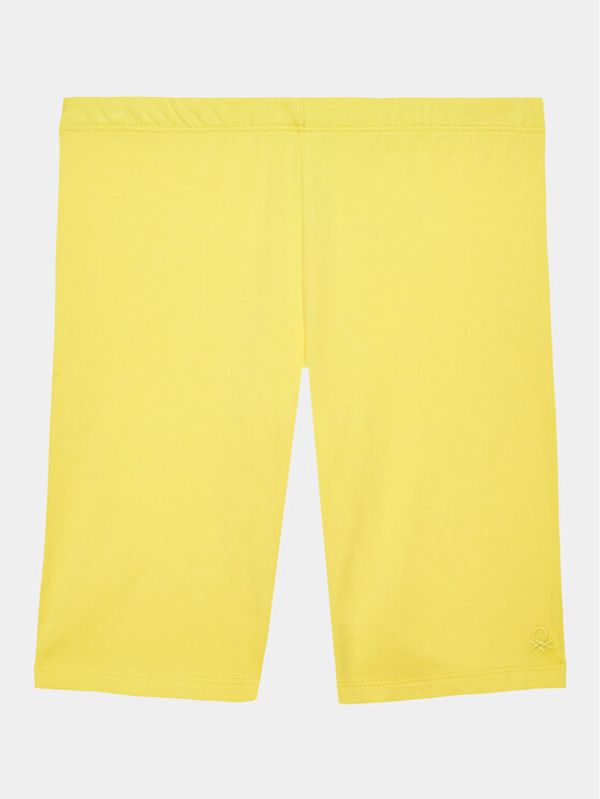 United Colors Of Benetton United Colors Of Benetton Колоездачни шорти 3MT1C901D Жълт Slim Fit