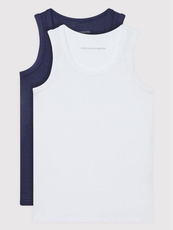 United Colors Of Benetton United Colors Of Benetton Комплект 2 блузи без ръкави 3MC10H014 Цветен Regular Fit