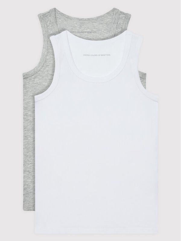 United Colors Of Benetton United Colors Of Benetton Комплект 2 блузи без ръкави 3MC10H014 Цветен Regular Fit