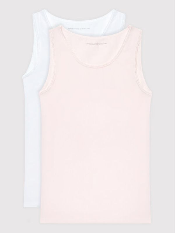 United Colors Of Benetton United Colors Of Benetton Комплект 2 блузи без ръкави 3MC10H480 Цветен Regular Fit