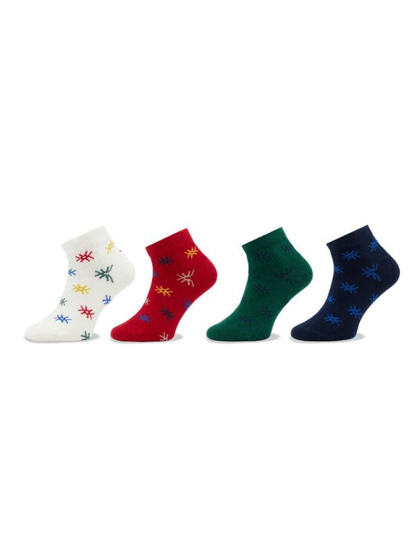 United Colors Of Benetton United Colors Of Benetton Комплект 4 чифта къси чорапи детски 6AO307023 Цветен