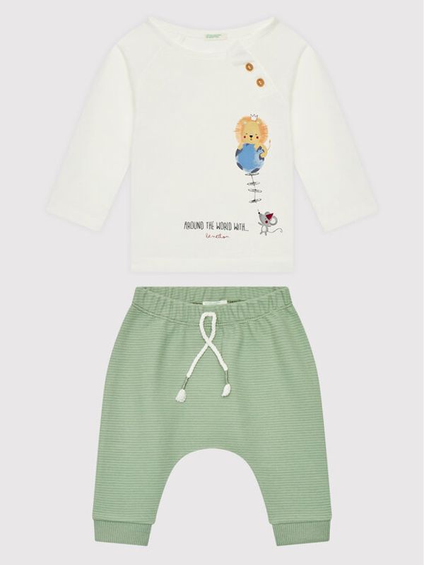 United Colors Of Benetton United Colors Of Benetton Комплект блуза и панталон 3ATNA1015 Цветен Regular Fit