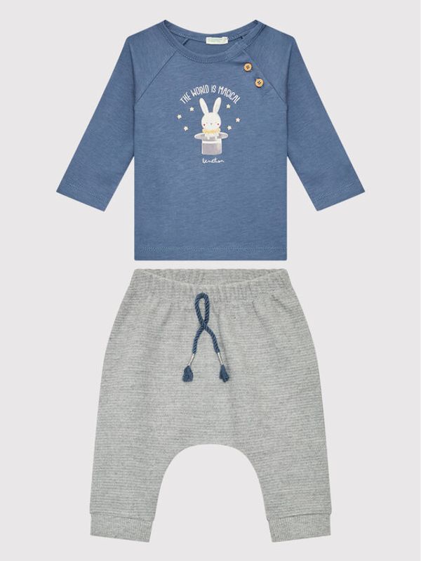 United Colors Of Benetton United Colors Of Benetton Комплект блуза и панталон 3ATNA1015 Цветен Regular Fit