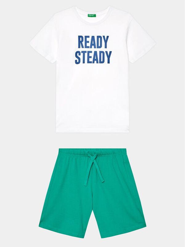 United Colors Of Benetton United Colors Of Benetton Комплект тишърт и панталонки 3096CK006 Regular Fit