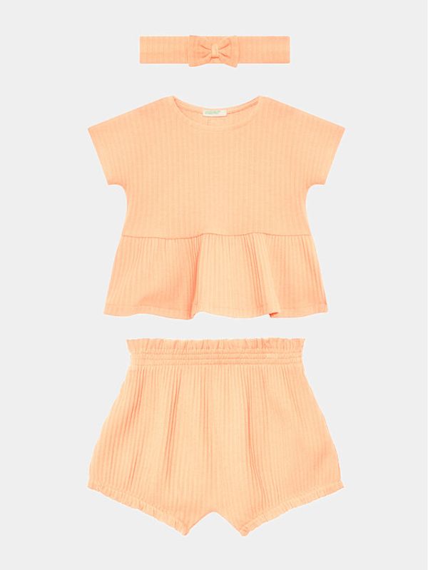 United Colors Of Benetton United Colors Of Benetton Комплект тишърт и панталонки 34F2AK004 Regular Fit