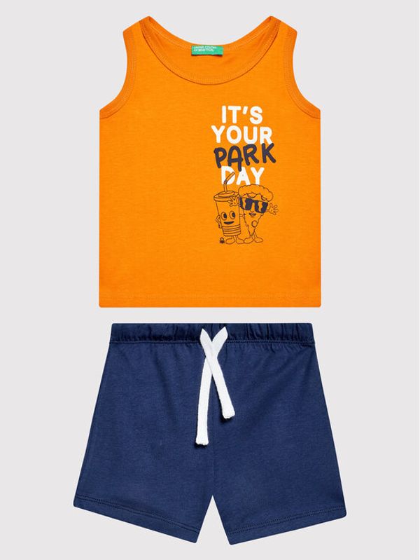 United Colors Of Benetton United Colors Of Benetton Комплект топ и панталонки 3096GK002 Оранжев Regular Fit