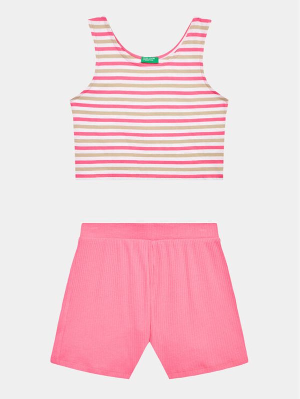 United Colors Of Benetton United Colors Of Benetton Комплект топ и панталонки 3NVVCK008 Цветен Regular Fit