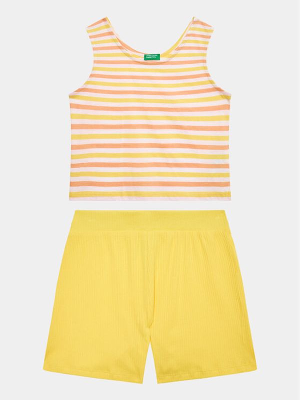 United Colors Of Benetton United Colors Of Benetton Комплект топ и панталонки 3NVVCK008 Цветен Regular Fit