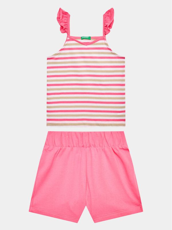 United Colors Of Benetton United Colors Of Benetton Комплект топ и панталонки 3NVVGK009 Цветен Regular Fit