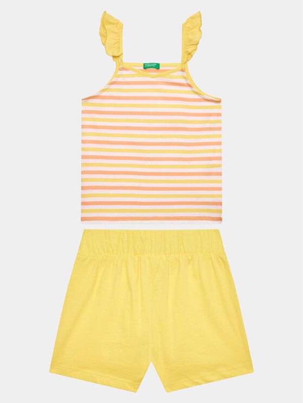 United Colors Of Benetton United Colors Of Benetton Комплект топ и панталонки 3NVVGK009 Цветен Regular Fit