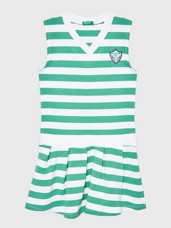 United Colors Of Benetton United Colors Of Benetton Лятна рокля 38PMCV00A Зелен Regular Fit