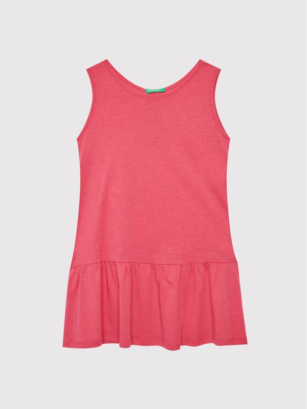 United Colors Of Benetton United Colors Of Benetton Лятна рокля 3Q220V001 Розов Relaxed Fit