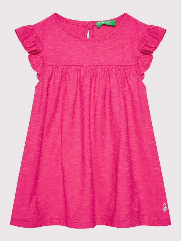 United Colors Of Benetton United Colors Of Benetton Лятна рокля 3Z7QGV002 Розов Regular Fit