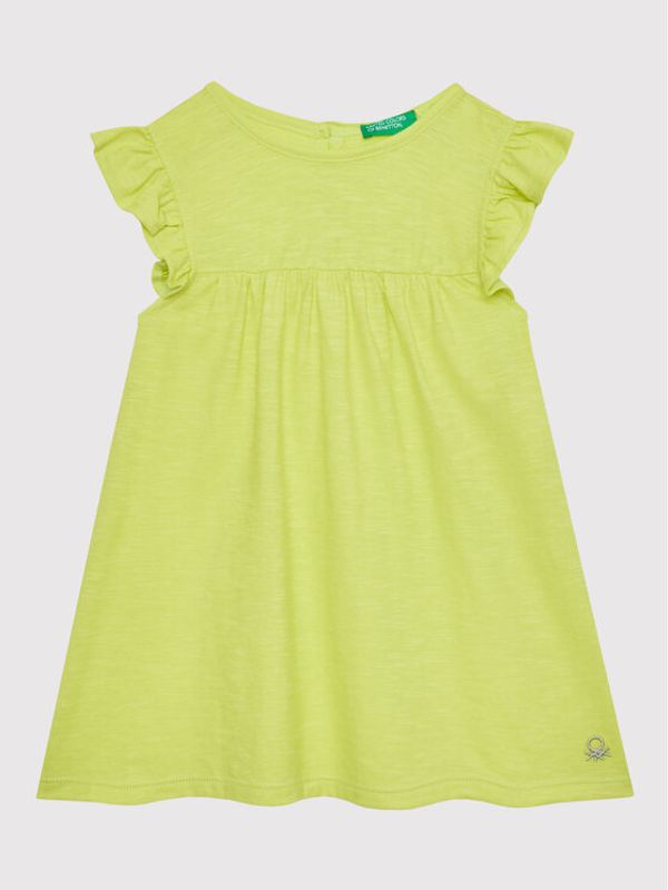 United Colors Of Benetton United Colors Of Benetton Лятна рокля 3Z7QGV002 Зелен Regular Fit