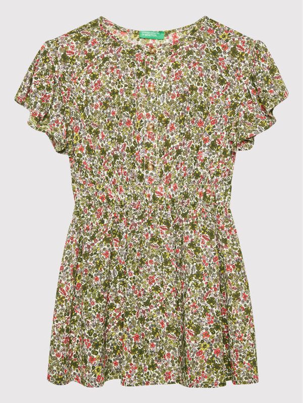 United Colors Of Benetton United Colors Of Benetton Лятна рокля 40N5CV00C Цветен Relaxed Fit