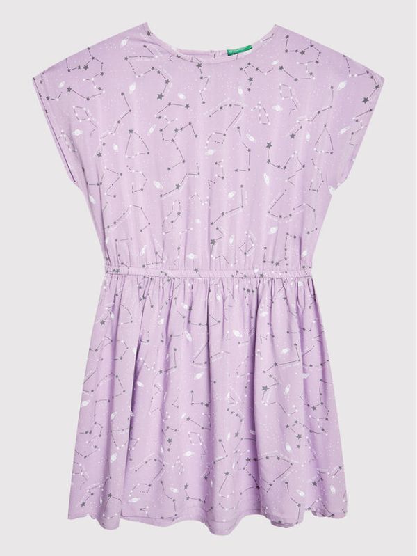 United Colors Of Benetton United Colors Of Benetton Лятна рокля 49RUCV009 Виолетов Regular Fit