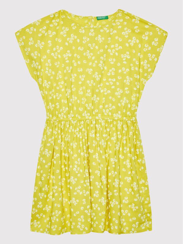 United Colors Of Benetton United Colors Of Benetton Лятна рокля 49RUCV009 Зелен Regular Fit