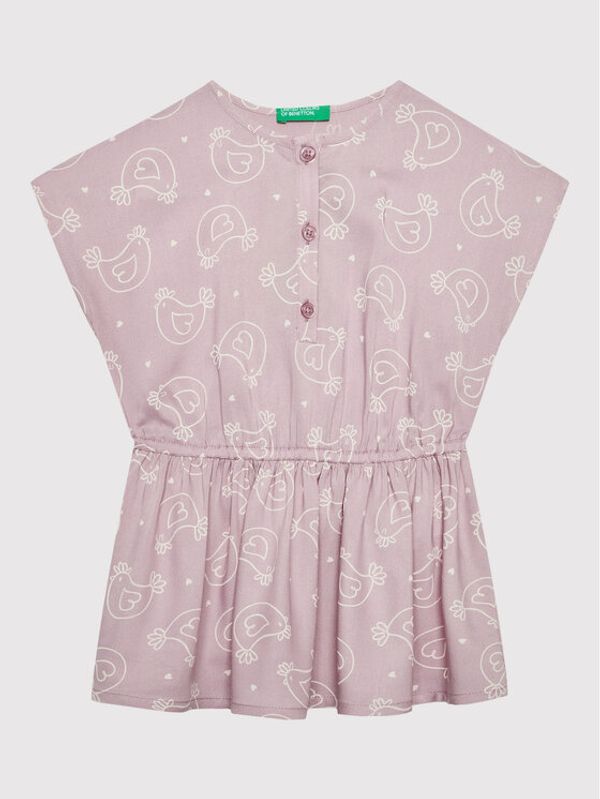 United Colors Of Benetton United Colors Of Benetton Лятна рокля 49RUGV008 Виолетов Regular Fit