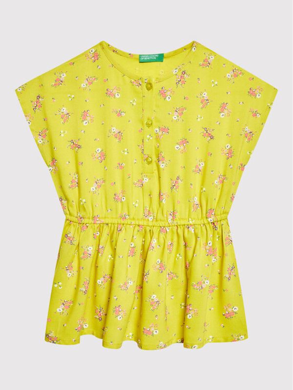 United Colors Of Benetton United Colors Of Benetton Лятна рокля 49RUGV008 Зелен Regular Fit