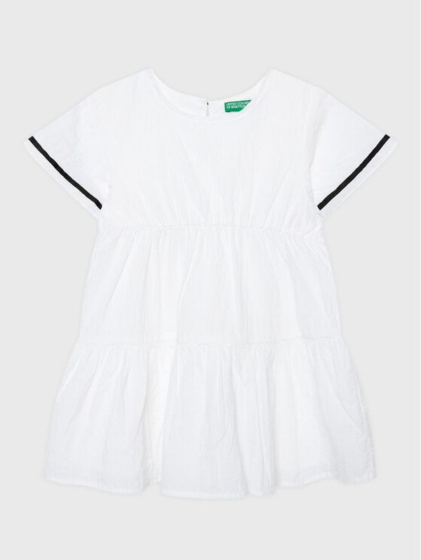 United Colors Of Benetton United Colors Of Benetton Лятна рокля 4O9TGV00P Бял Regular Fit