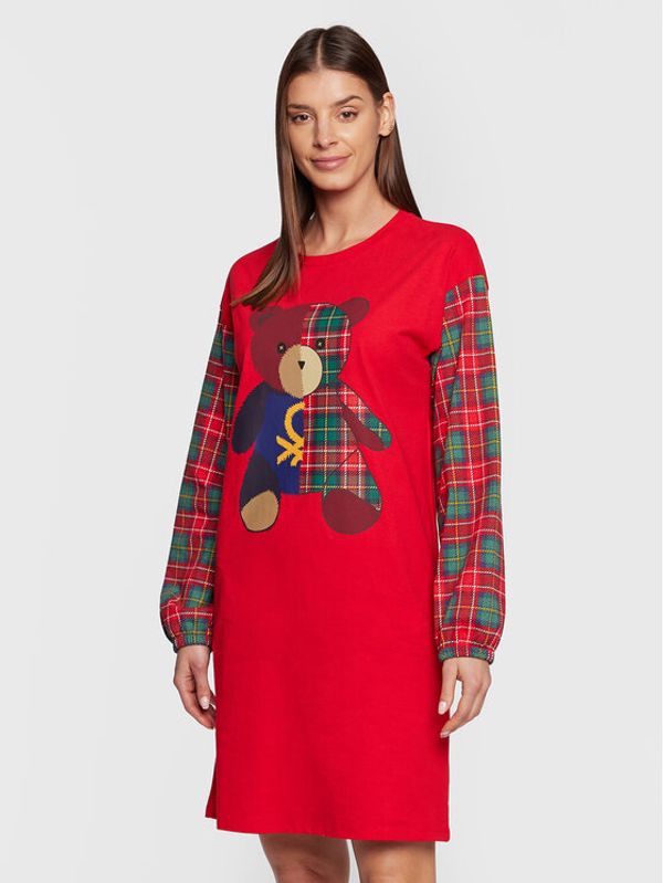 United Colors Of Benetton United Colors Of Benetton Нощница 3O7W3C00M Червен Regular Fit