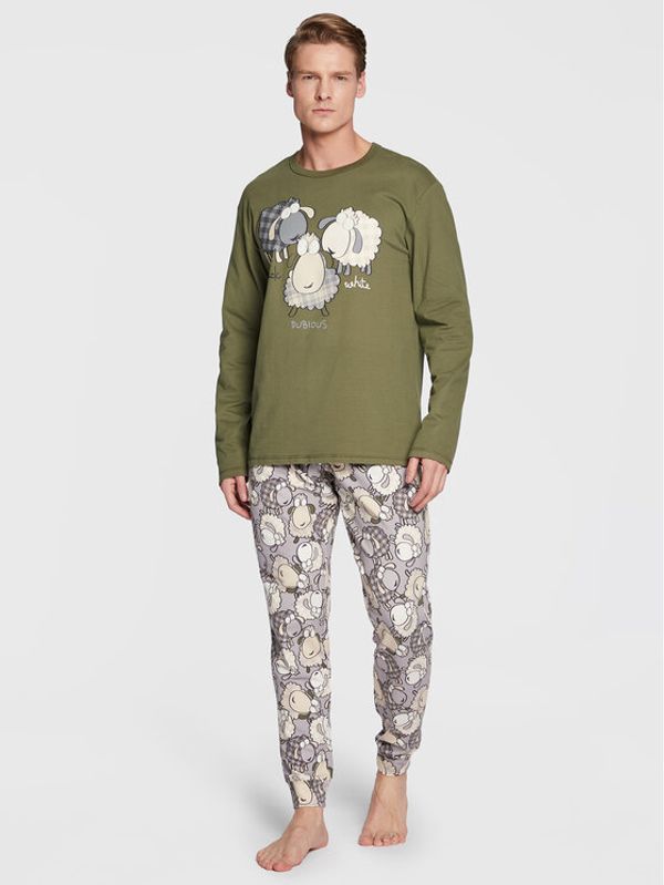 United Colors Of Benetton United Colors Of Benetton Пижама 3DKE4P00Y Зелен Regular Fit