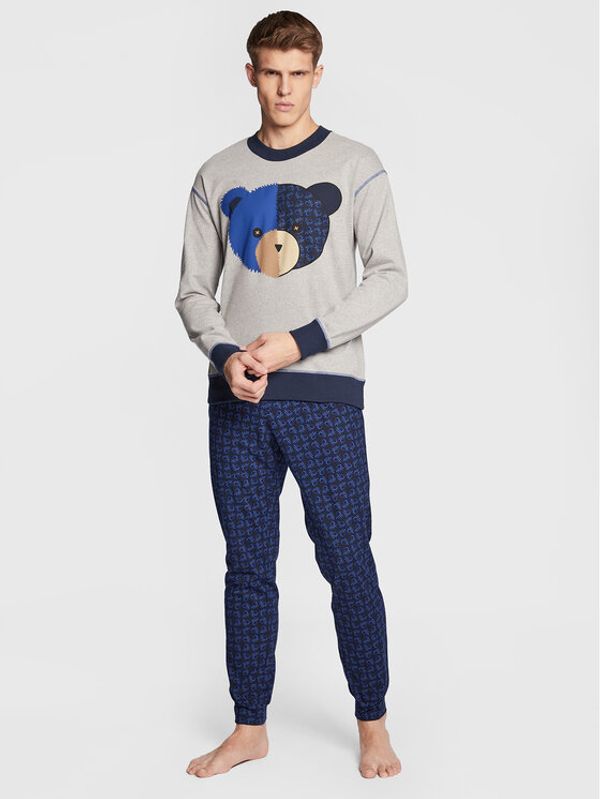 United Colors Of Benetton United Colors Of Benetton Пижама 3O7W4P011 Сив Regular Fit
