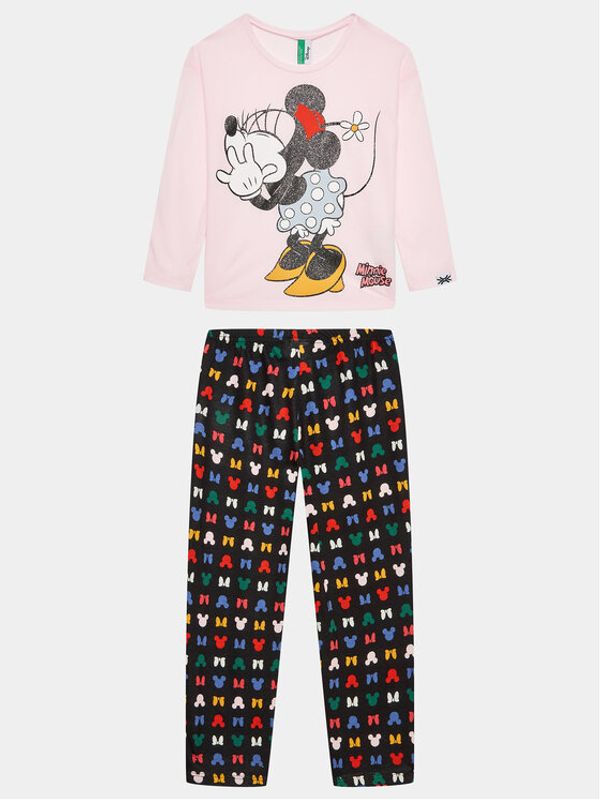 United Colors Of Benetton United Colors Of Benetton Пижама 3Y5E0P04Z Розов Regular Fit