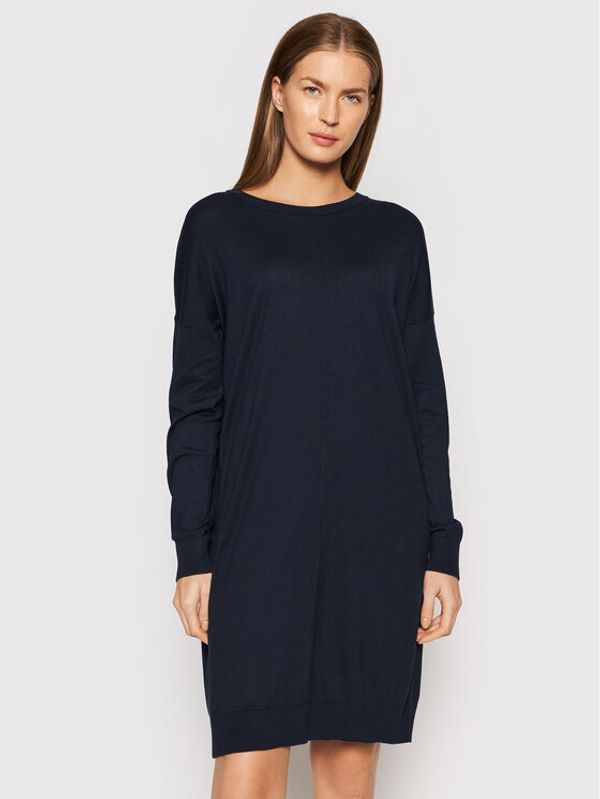 United Colors Of Benetton United Colors Of Benetton Плетена рокля 102MV1O97 Тъмносин Regular Fit