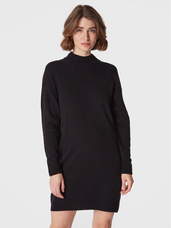 United Colors Of Benetton United Colors Of Benetton Плетена рокля 1044DV00J Черен Relaxed Fit