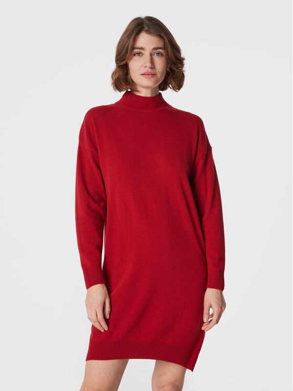 United Colors Of Benetton United Colors Of Benetton Плетена рокля 1044DV00J Червен Relaxed Fit