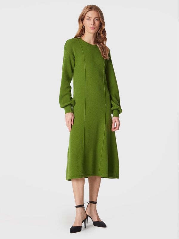 United Colors Of Benetton United Colors Of Benetton Плетена рокля 1244DV00I Зелен Relaxed Fit