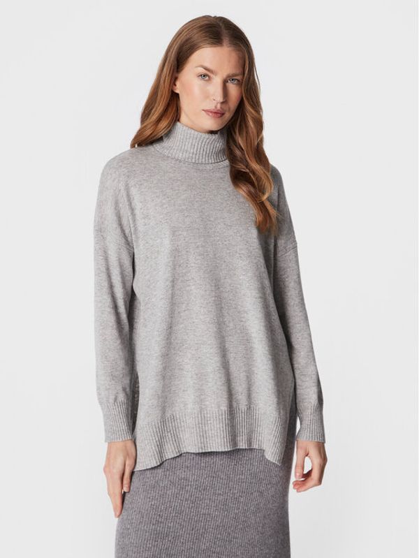 United Colors Of Benetton United Colors Of Benetton Поло 1035D201I Сив Loose Fit