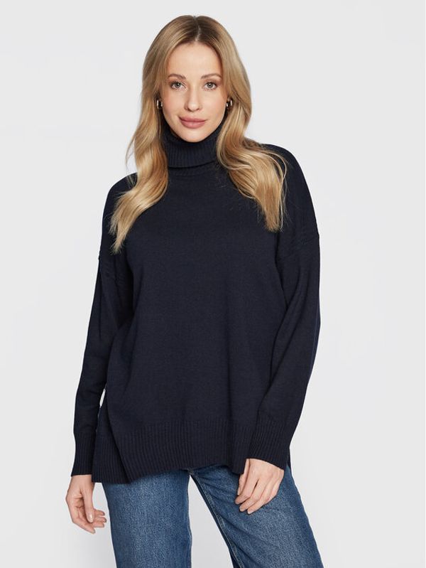 United Colors Of Benetton United Colors Of Benetton Поло 1035D201I Тъмносин Oversize