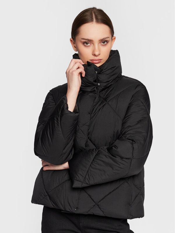 United Colors Of Benetton United Colors Of Benetton Пухено яке 25WUDN016 Черен Regular Fit