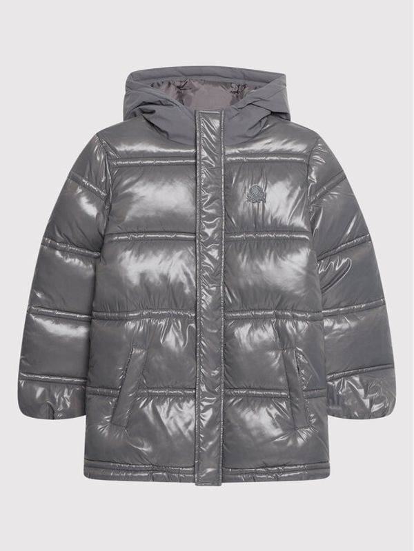 United Colors Of Benetton United Colors Of Benetton Пухено яке 2EO053OR0 Сив Regular Fit