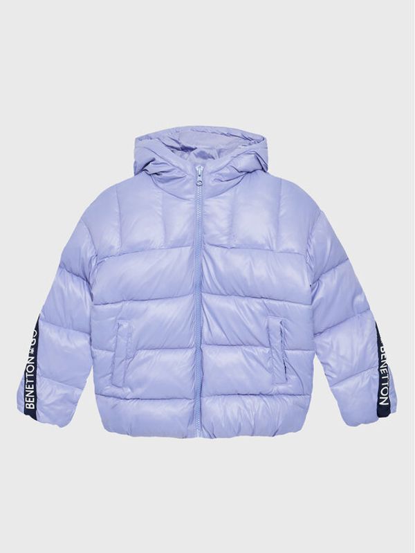 United Colors Of Benetton United Colors Of Benetton Пухено яке 2EO0CN00T Виолетов Regular Fit