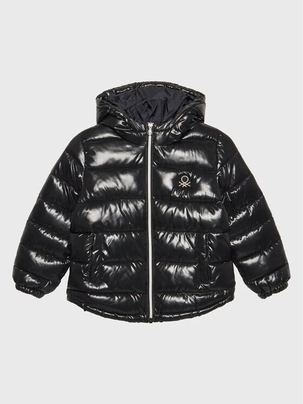 United Colors Of Benetton United Colors Of Benetton Пухено яке 2EO0CN012 Черен Regular Fit