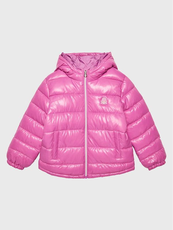 United Colors Of Benetton United Colors Of Benetton Пухено яке 2EO0CN012 Розов Regular Fit