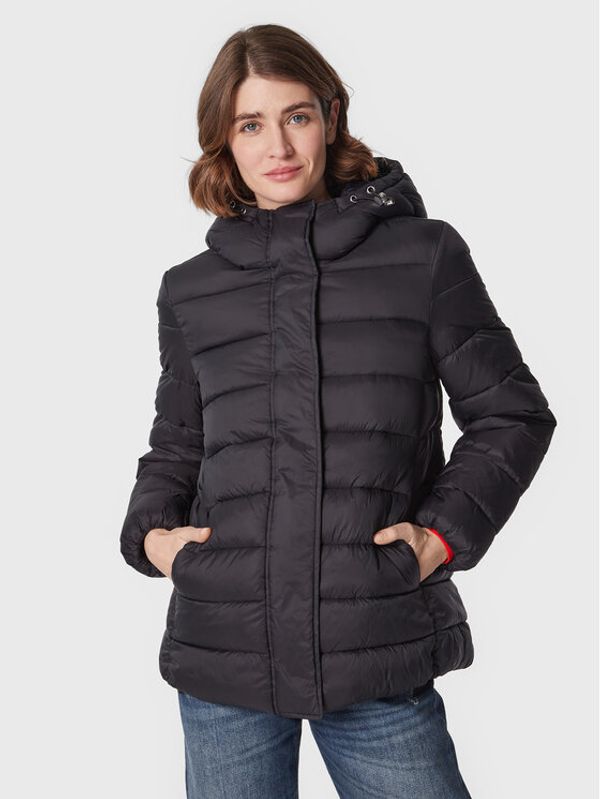 United Colors Of Benetton United Colors Of Benetton Пухено яке 2NIWDN013 Черен Regular Fit