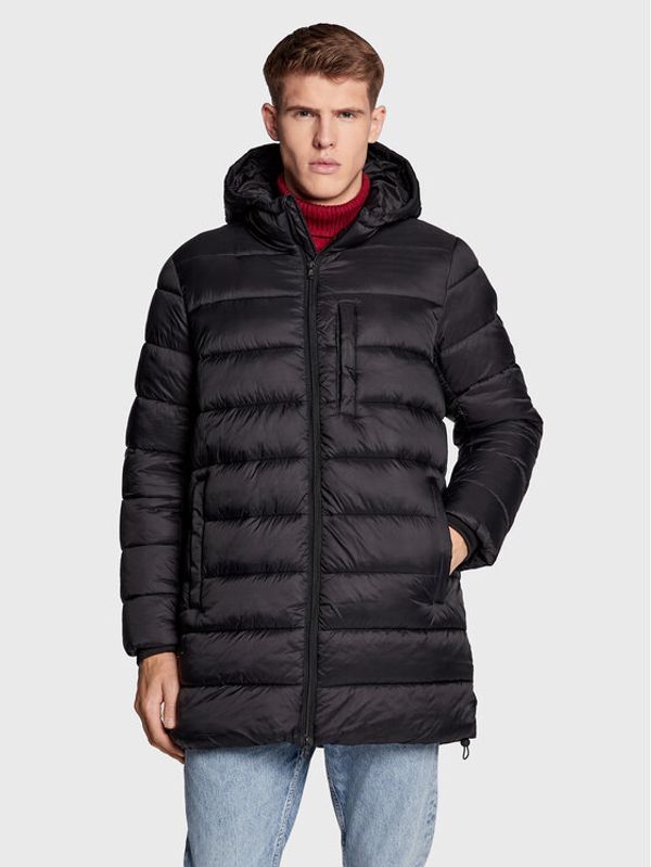 United Colors Of Benetton United Colors Of Benetton Пухено яке 2NIWUN01L Черен Regular Fit