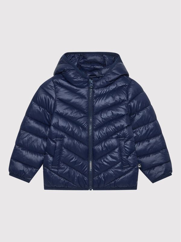 United Colors Of Benetton United Colors Of Benetton Пухено яке 2RQ453HQ0 Тъмносин Regular Fit