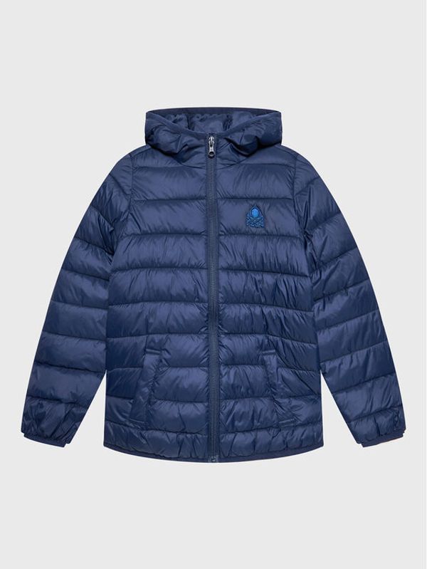 United Colors Of Benetton United Colors Of Benetton Пухено яке 2TWDCN018 Тъмносин Regular Fit