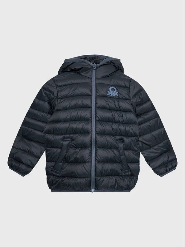 United Colors Of Benetton United Colors Of Benetton Пухено яке 2TWDCN025 Черен Regular Fit