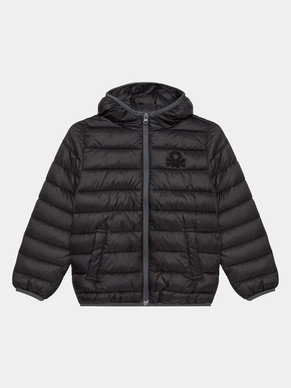 United Colors Of Benetton United Colors Of Benetton Пухено яке 2TWDCN025 Черен Regular Fit