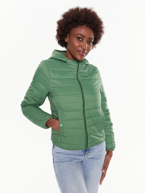 United Colors Of Benetton United Colors Of Benetton Пухено яке 2TWDDN024 Зелен Regular Fit