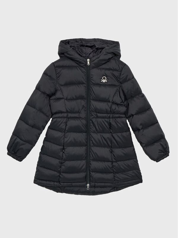 United Colors Of Benetton United Colors Of Benetton Пухено яке 2WU0CN010 Черен Regular Fit