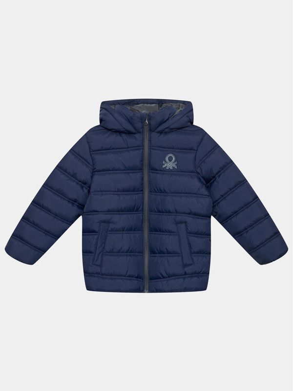 United Colors Of Benetton United Colors Of Benetton Пухено яке 2WU0CN016 Тъмносин Regular Fit