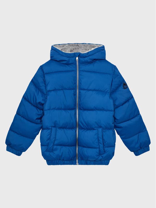 United Colors Of Benetton United Colors Of Benetton Пухено яке 2WU0CN01D Син Regular Fit