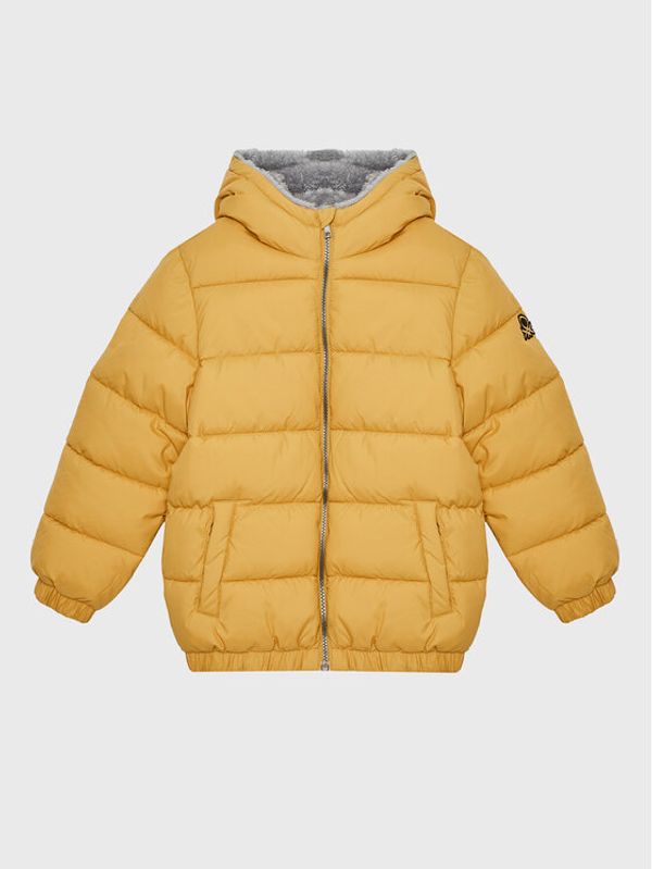 United Colors Of Benetton United Colors Of Benetton Пухено яке 2WU0CN01D Жълт Regular Fit